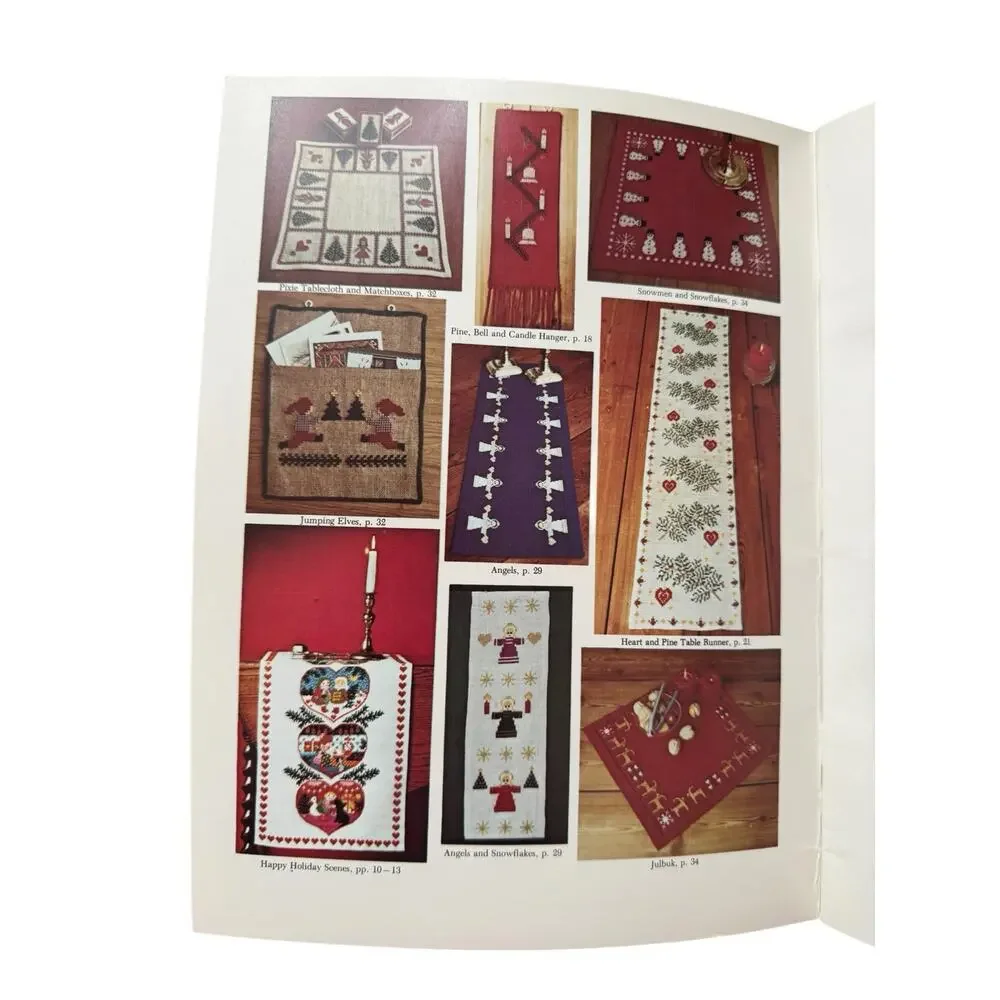 Vintage Charted Christmas Designs Cross Stitch Needlecraft Book 1982 47 pages